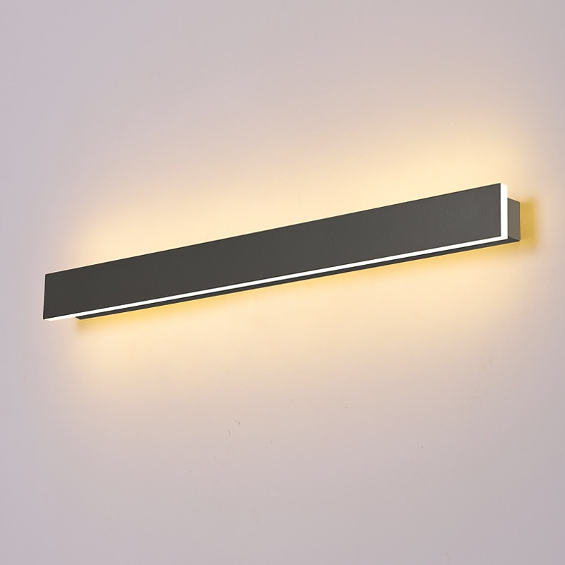 LED Wall Lights Indoor Modern Metal Strip Sconces Mirror Lighting Warm Cold White 3000/6000K 1500lm Acrylic Bedroom Wall Fixture2
