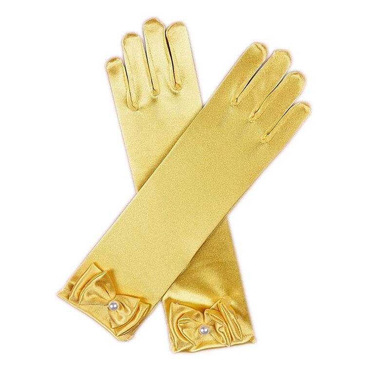 Frozen Princess Belle Elsa Gloves Girls' Movie Cosplay Accessories Flower girls Sleeves Gloves World Book Day Costumes3