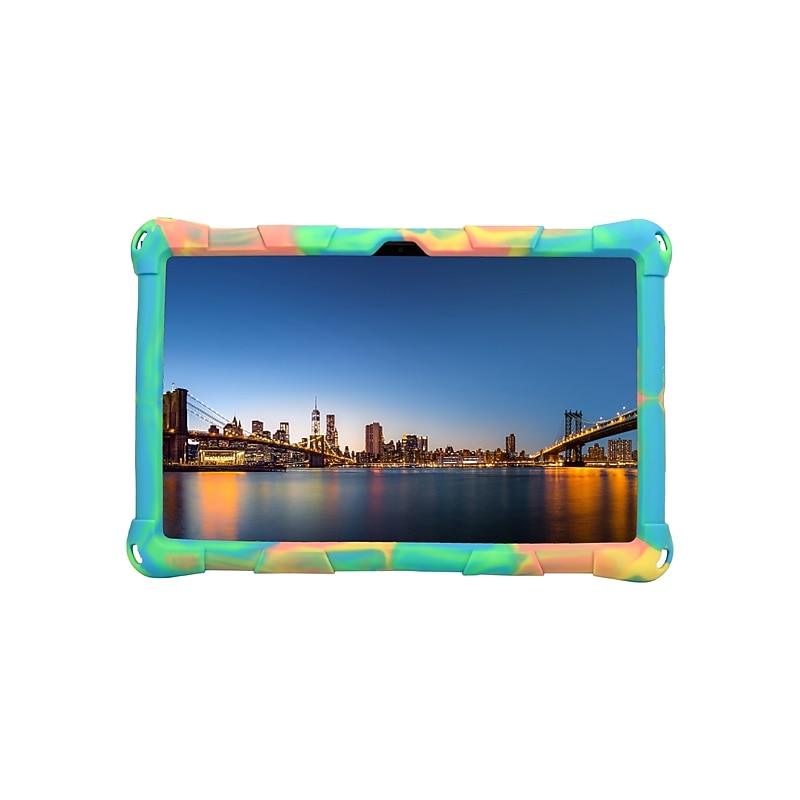 Tablet Case Cover For Samsung Galaxy Tab S8 S7 S6 A8 A7 Lite 8.7" 10.4" 10.5" 11" A 8.0" 2022 2021 2020 2019 Portable Handle Shoulder Strap Solid Colored Armor Silicone For Kids3