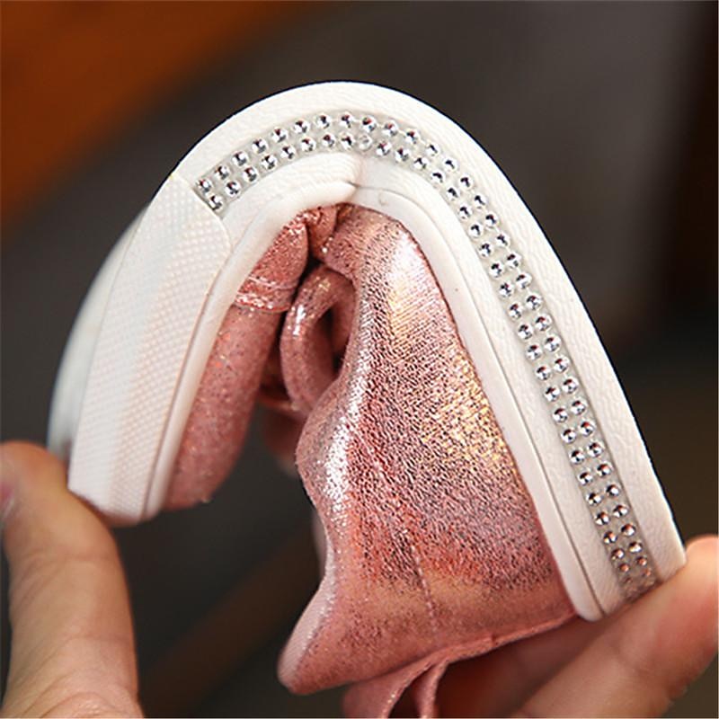 Girls' Sneakers Daily Sports & Outdoors Glitters Casual Synthetics Little Kids(4-7ys) Toddler(2-4ys) School Daily Walking Shoes Outdoor Sequin Lace-up Sequins Silver Pink Gold Spring Fall3