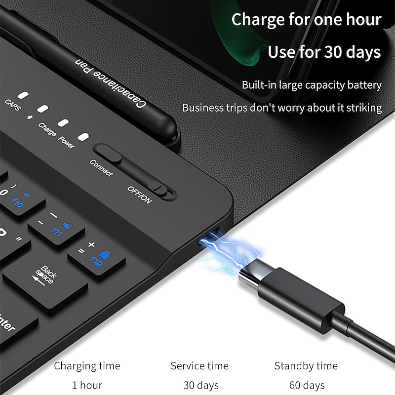 Phone Case For Samsung Galaxy Z Fold 7 Z Fold 6 Z Fold 5 Z Fold 4 Z Fold 3 Back Cover Bumper Frame Flip with Keyboard Solid Colored PC2