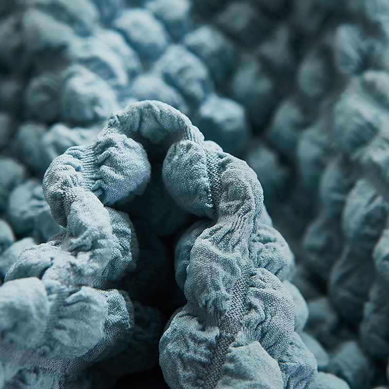 Single Seated Lazy Sofa Cover, Burgundy Armless Floor Sofa Cover, One Piece High Stretch Slipcover, Removable and Machine Washable Cover4