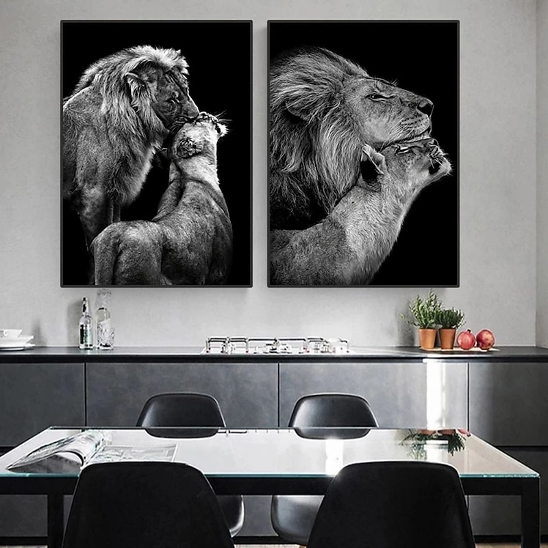 Wall Art Canvas Prints Animals Home Decoration Decor Rolled Canvas No Frame Unframed Unstretched4