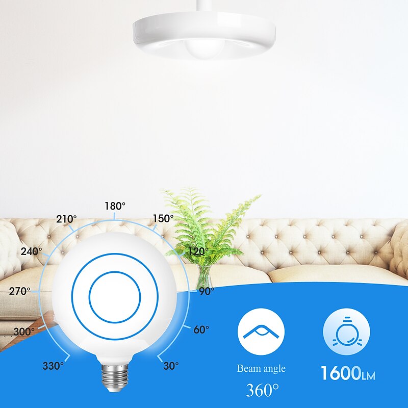 16W LED Globe Bulbs 1600 lm E27 G120 14 LED Beads SMD 2835 Warm White 220-240 V3