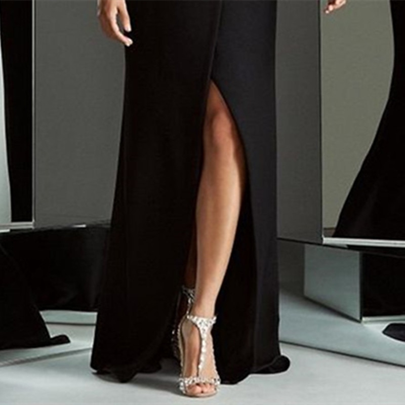 Tuxedo Dress Sheath Wedding Guest Formal Evening Satin Lace Elegant High Split Long Sleeve Floor Length Shawl Lapel Single Breasted3