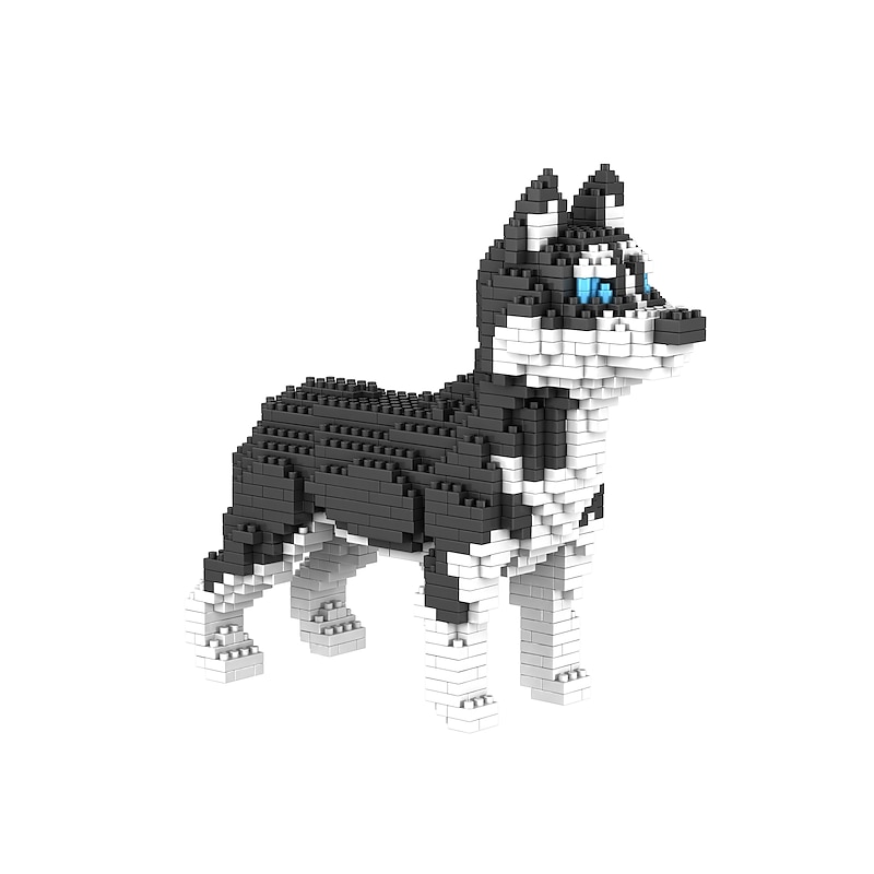 Building Blocks Toys Dog series 800+ pcs Ages 14 and Up Micro Drill Small Particle Building Block Assembly Diy Toy For Children4