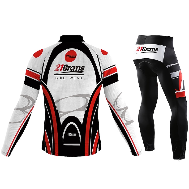 Men's Cycling Jersey with Tights Long Sleeve Mountain Bike MTB Road Bike Cycling Blue Sky Blue Green Graphic Bike Clothing Suit UV Resistant Breathable Quick Dry Anatomic Design Back Pocket Spandex3