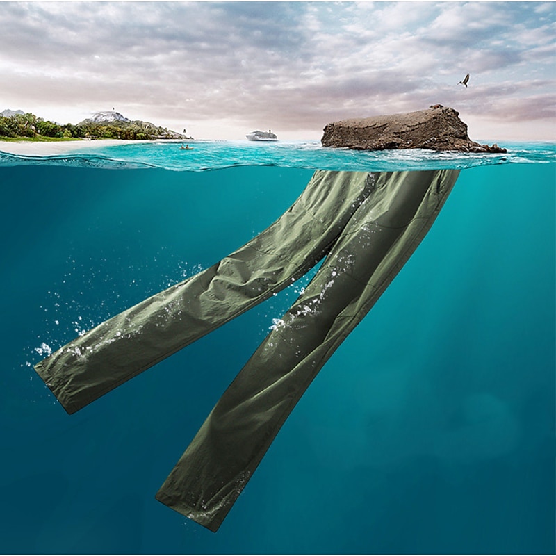 Men's Hiking Pants Trousers Summer Outdoor Thermal Warm Quick Dry Lightweight Sweat wicking Pants / Trousers Bottoms Black khaki Fishing Climbing Beach S M L XL XXL2