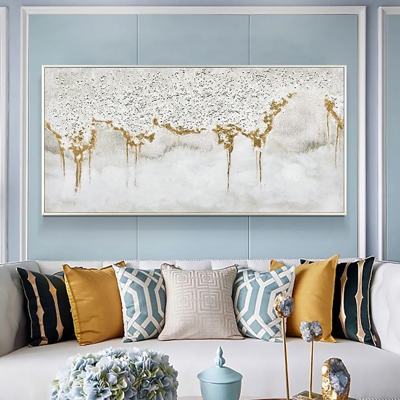 Handmade Oil Painting Canvas Wall Art Decoration Modern Abstract Gold for Home Decor Rolled Frameless Unstretched Painting3