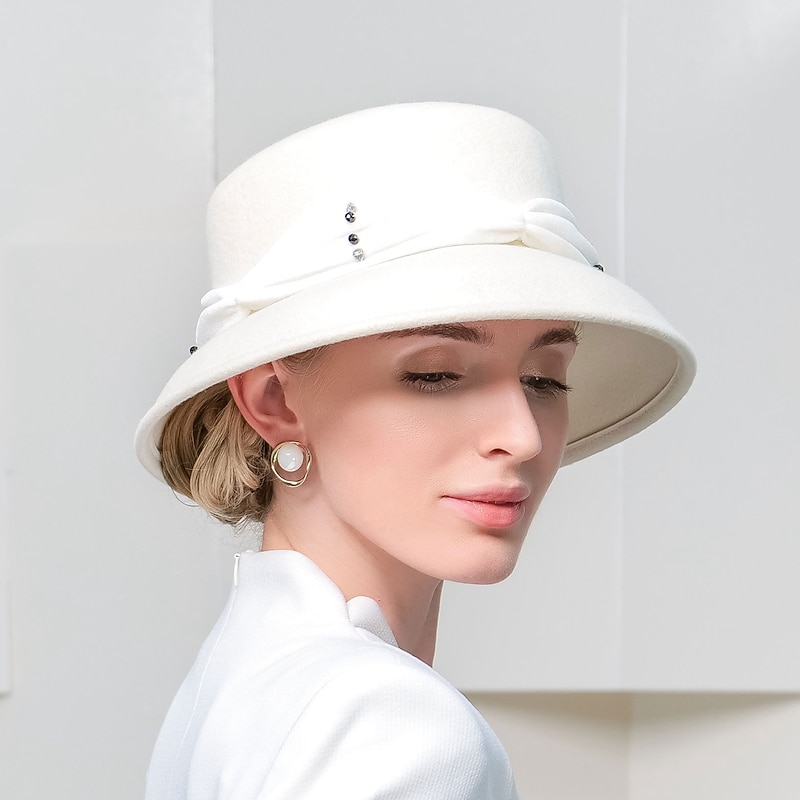 Bohemian Beach Straw Headwear / Straw Hats with Satin Bowknot Casual / Holiday Headpiece/ Sun Protection2