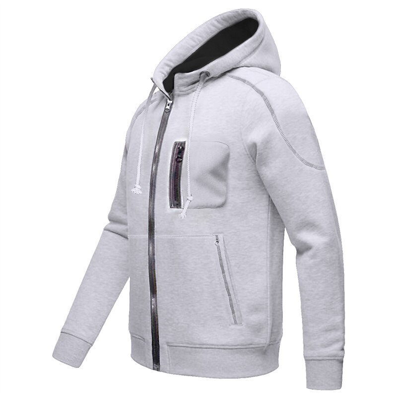Men's Full Zip Hoodie Zip Up Hoodie Sweat Jacket Jacket Black Navy Blue Gray Hooded Plain Zip Up Pocket Sports & Outdoor Daily Sports Streetwear Casual Athletic Fall Winter Clothing Apparel Hoodies3