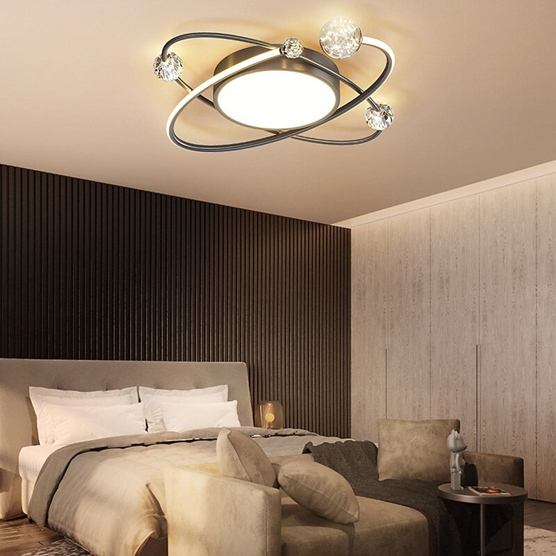 Nordic Light Luxury Atmosphere Crystal Room Led Lamp Modern Simple Personality Creativity Star Ceiling Lamp2