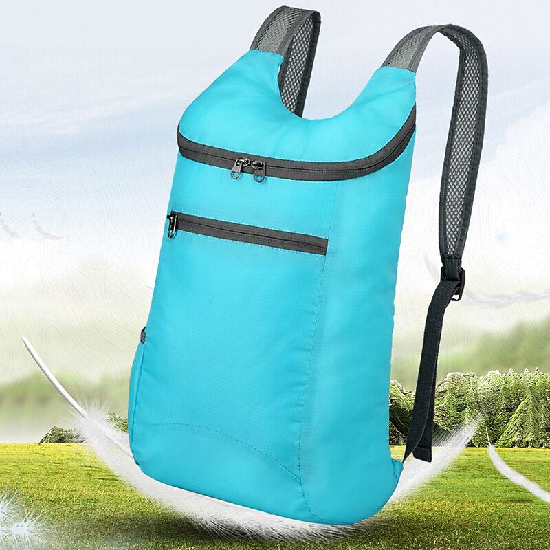 20-30 L Hiking Backpack Lightweight Packable Backpack Daypack Waterproof Windproof Rain Waterproof Quick Dry Foldable Outdoor Hunting Fishing Hiking Climbing Nylon Light Blue Black Navy Blue3