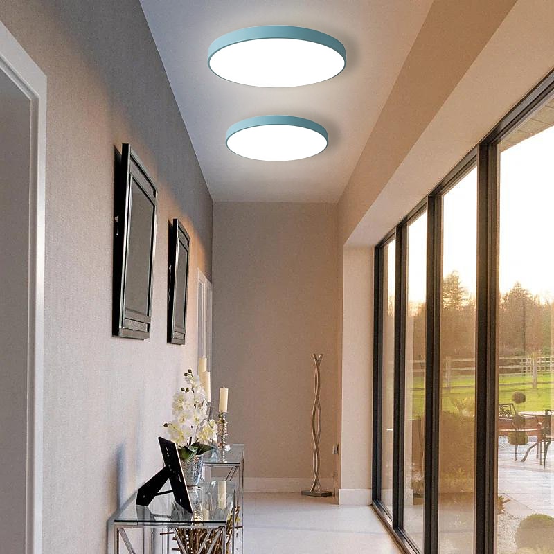 30 cm LED Ceiling Lights Dimmable Circular Design Ceiling Lamps Metal Stylish Painted Finishes Modern  Minimalist Style Kids Room Bedroom Living Room Lights 110-240 V2
