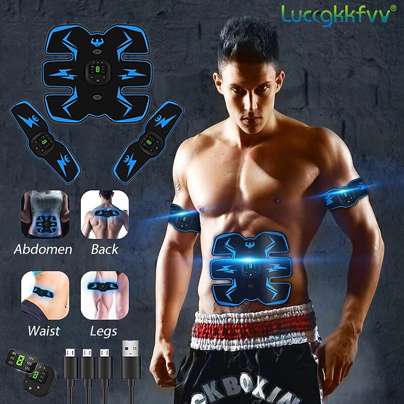 Smart EMS Wireless Muscle Stimulator Fitness Trainer Abdominal Training Electric Weight Loss Stickers Body Slimming Massager2