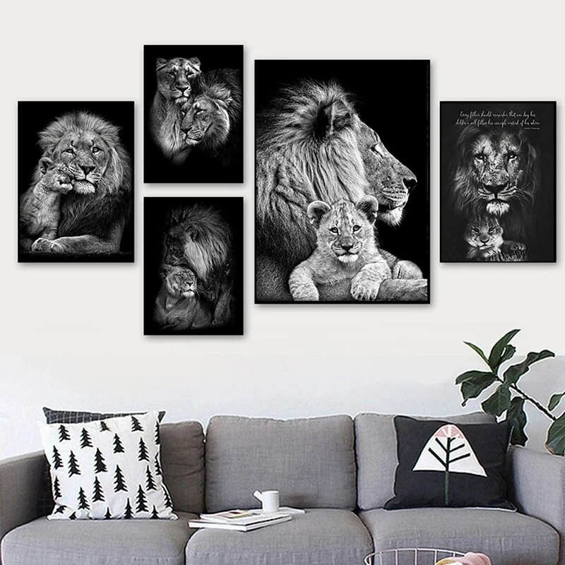 Wall Art Canvas Prints Animals Home Decoration Decor Rolled Canvas No Frame Unframed Unstretched3