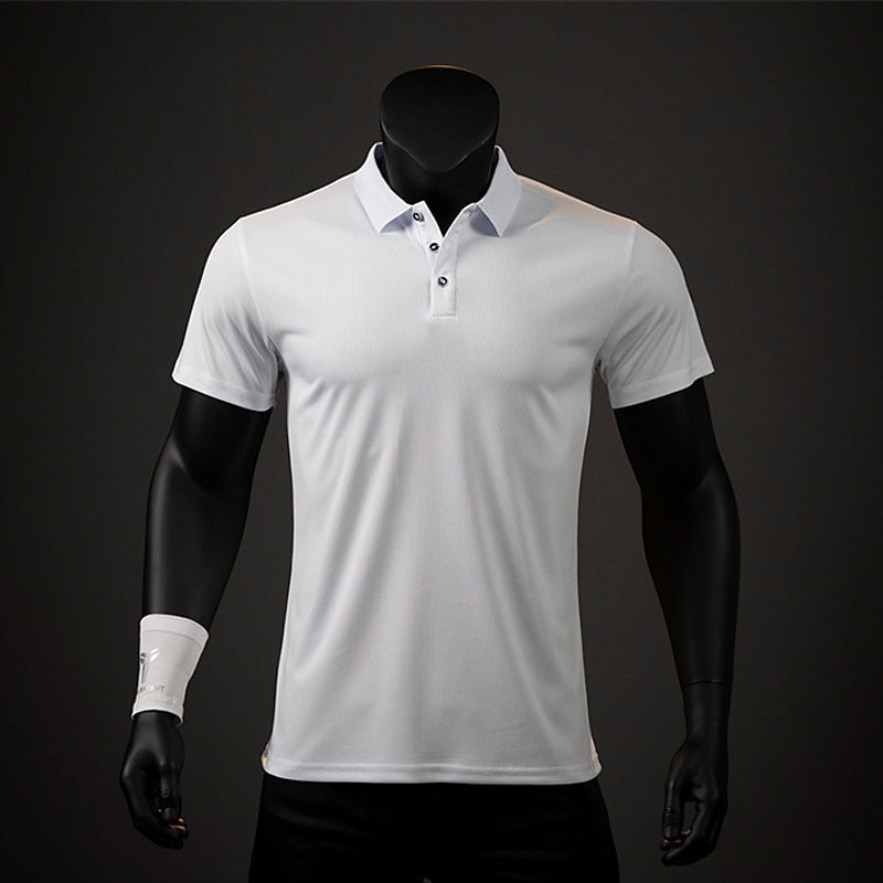 Men's Golf Polo Outdoor Sports Classic Short Sleeve Sports Solid Colored Button Front Summer Spring Regular Fit Black White Yellow Light Green Pink Red Golf Polo3