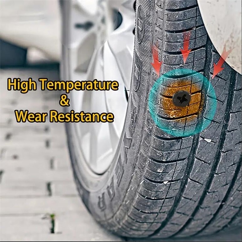 StarFire 40pcs Tire Repair Rubber Nails 20 Small Nails & 20 Large Nails Self-Service Tire Repair Rubber Screws For Car Motorcycle Tire Puncture Repair4