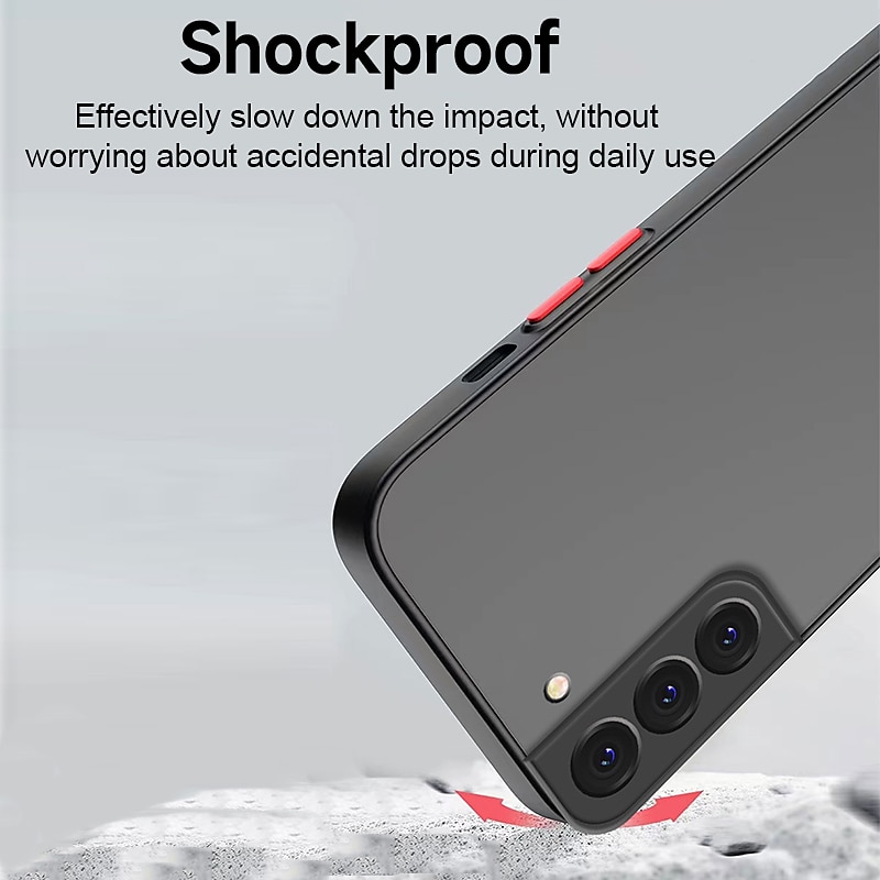 Phone Case For Samsung Galaxy S25 S24 S23 S22 S21 FE S21 Ultra Plus A14 A54 A53 A33 Classic Series Bumper Frame Full Body Protective Dustproof Solid Colored Acrylic3