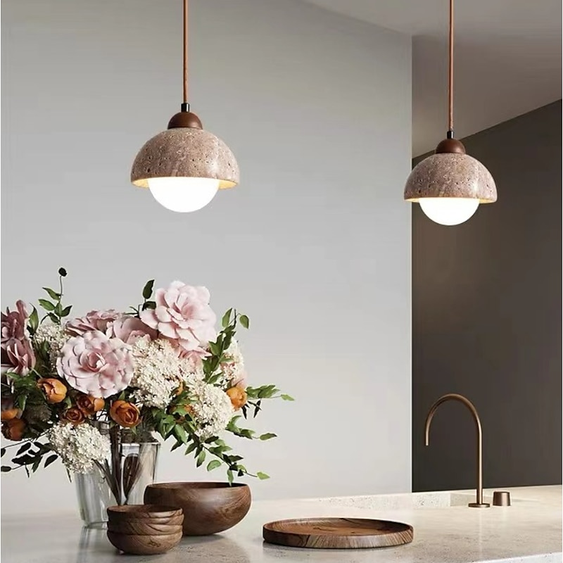 LED Pendant Light, 3000K Modern Farmhouse Cord Adjustable Pendant Lamps Kitchen Island Lighting for Dining Room Bedroom Hallway Over Sink(Bulb Included)3