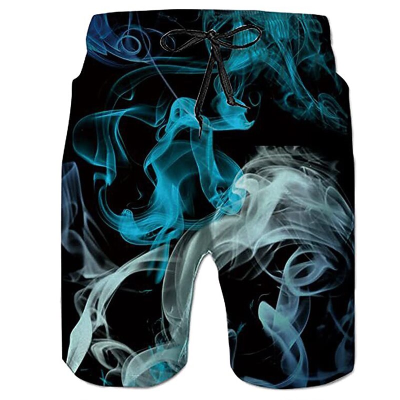 Men's Graphic Animal Cat Swimming Trunks Board Shorts Swim Shorts Mid Waist Streetwear Hawaiian Boho Casual Daily Holiday Drawstring Elastic Waist 3D Print Designer Clothing Apparel3