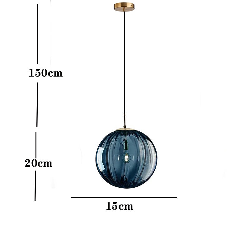 LED Pendant Light Bedside Light Glass Globe Design Modern 15 cm Lantern Desgin Metal Electroplated Modern Artistic 110-120V 220-240V4