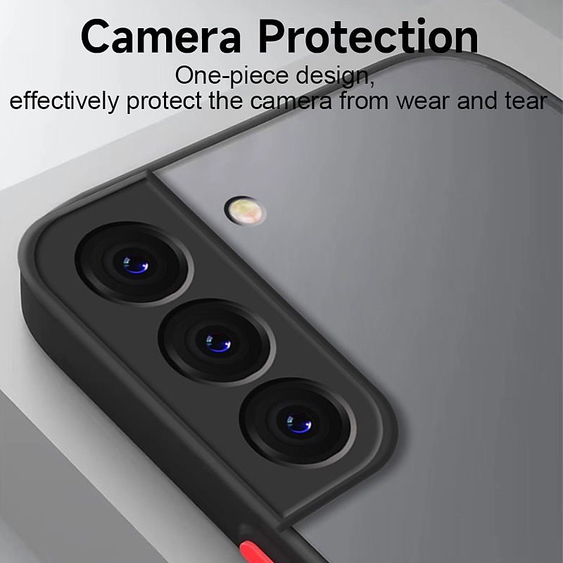 Phone Case For Samsung Galaxy S25 S24 S23 S22 S21 FE S21 Ultra Plus A14 A54 A53 A33 Classic Series Bumper Frame Full Body Protective Dustproof Solid Colored Acrylic4