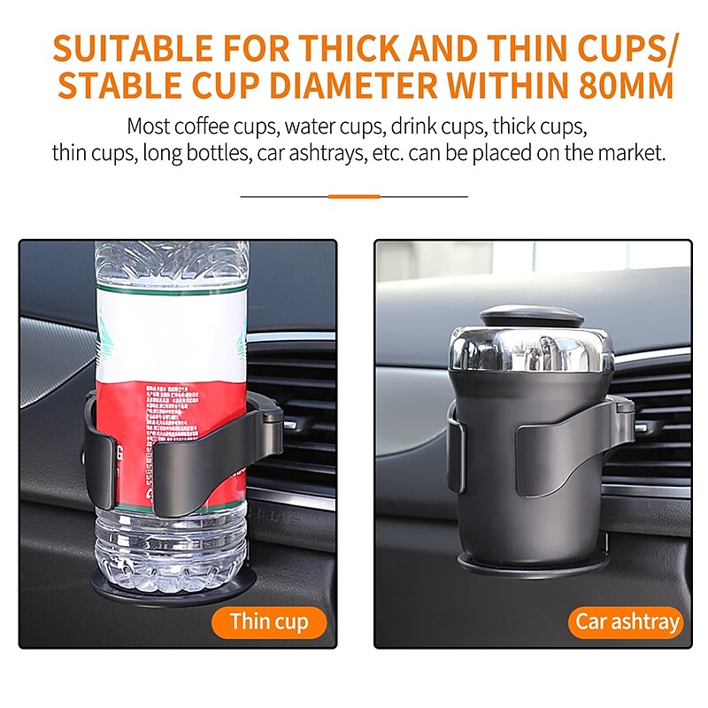 New Car Air Vent Drink Cup Bottle Holder AUTO Car Truck Water Bottle Holders Stands Car Cup Rack For Car Water Bottle Ashtray3