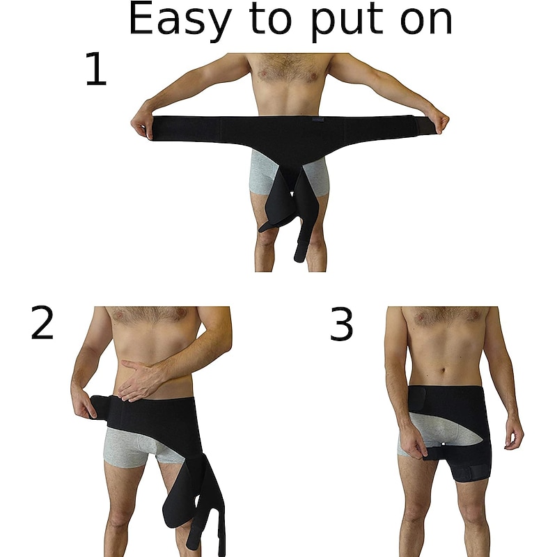 1PC Hip Brace for Sciatica Pain Relief | SI Belt/Sacroiliac Belt | Hip Pain| Compression Wrap for Thigh, Hamstring, Joints, Arthritis, Pulled Muscles | For Men, Women2