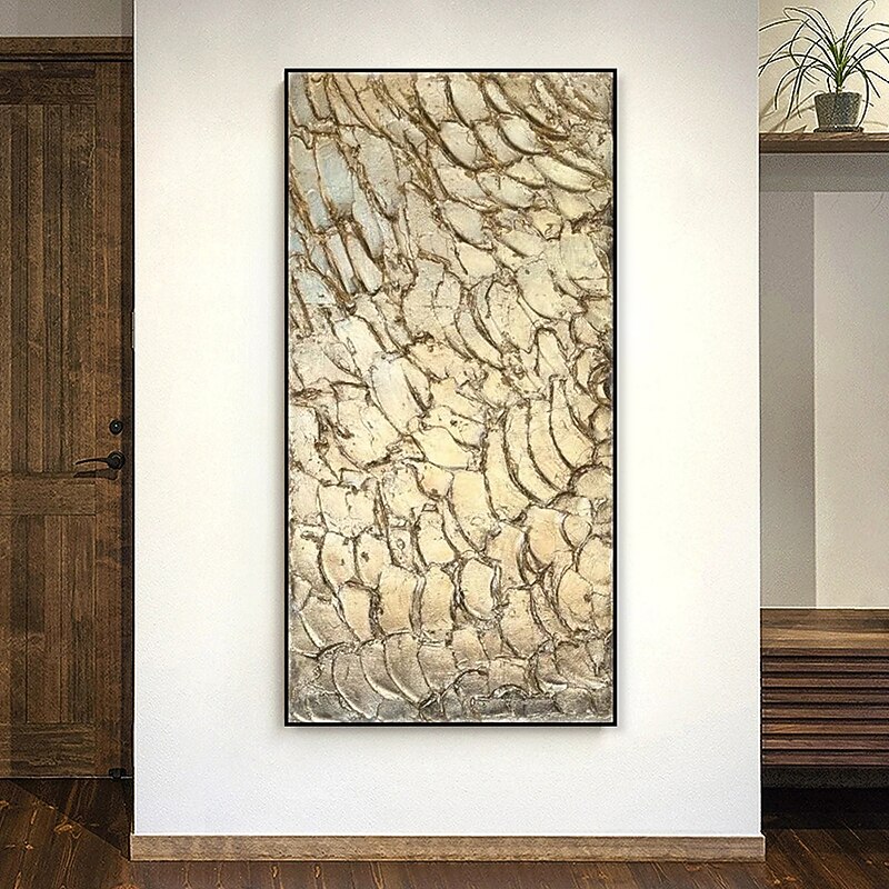 Handmade Oil Painting Canvas Wall Art Decoration Modern Abstract Golden Texture for Home Decor Rolled Frameless Unstretched Painting3