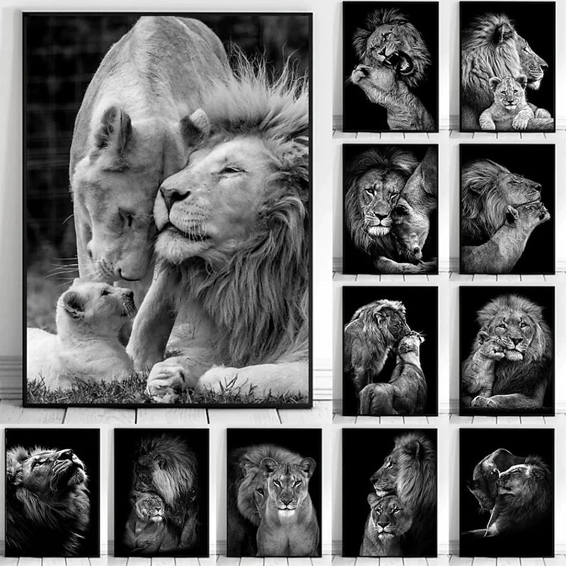 Wall Art Canvas Prints Animals Home Decoration Decor Rolled Canvas No Frame Unframed Unstretched