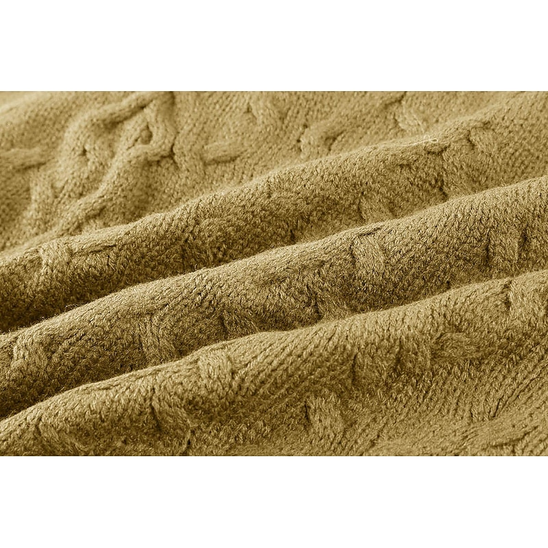 Men's Sweater Cardigan Cropped Sweater Cable Knit Knitted Solid Color Shirt Collar Stylish Vintage Style Daily Clothing Apparel Fall Winter Black Army Green S M L4