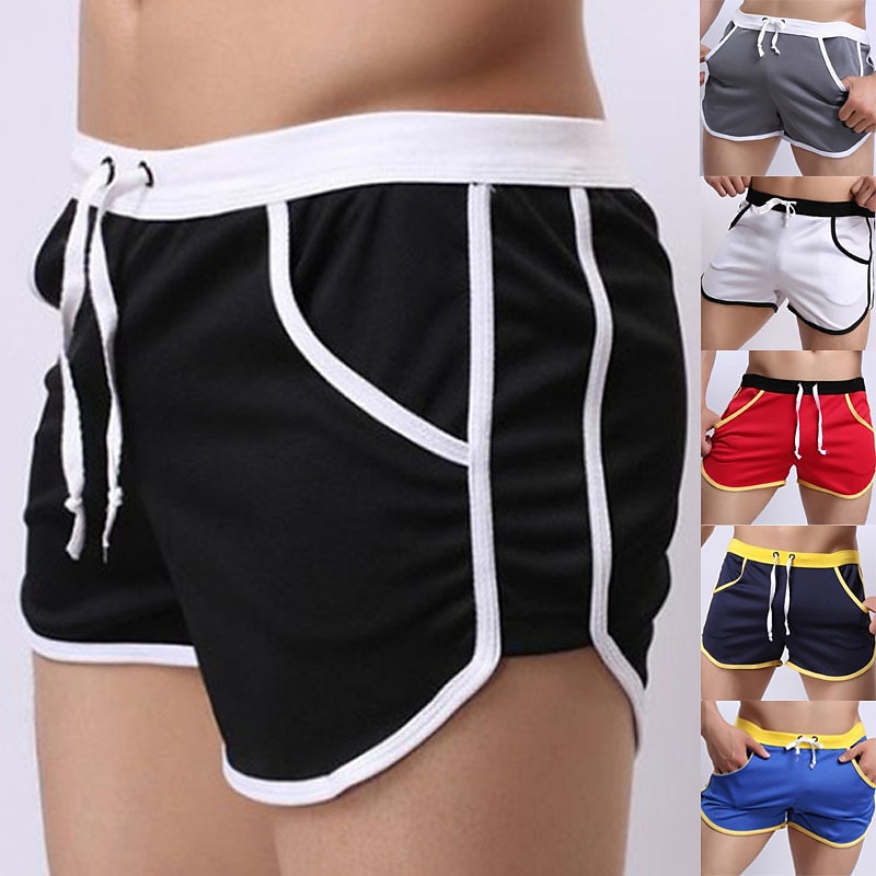 Men's Swim Shorts Swim Trunks Board Shorts 3 inch Shorts Elastic Waist Color Block Comfort Breathable Short Sports Outdoor Daily Bathing Stylish Casual / Sporty Black Royal Blue Micro-elastic