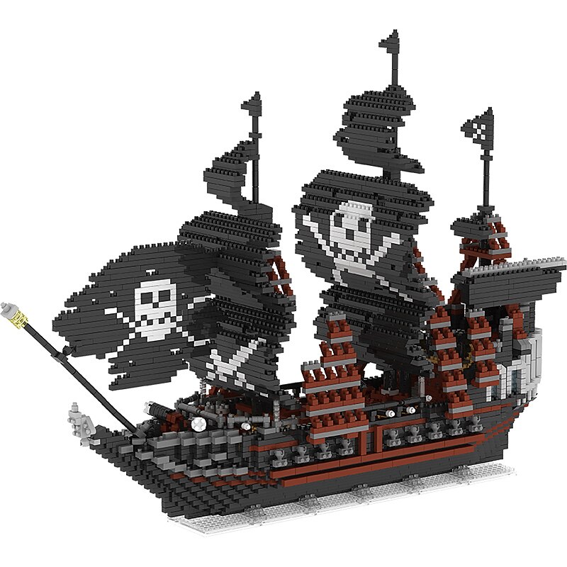 Building Blocks Toys 3633pcs Black Pearl Boys and Girls Toy Gift Festival and Birthday Gifts for Adults and Kids  Ages 14 Up