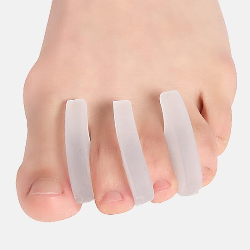 2 pcs Silicone Toe Separators for Pain Relief – Soft Gel Toe Spacers for Bunions, Overlapping Toes, and Foot Alignment3