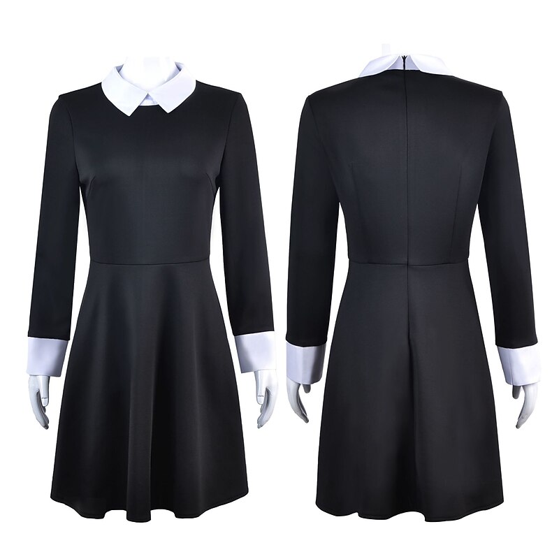 Gothic Horror Movie / TV Theme Costumes Dark Academia Dress Outfits Punk & Gothic Movie Cosplay for Women's Adults' Carnival2