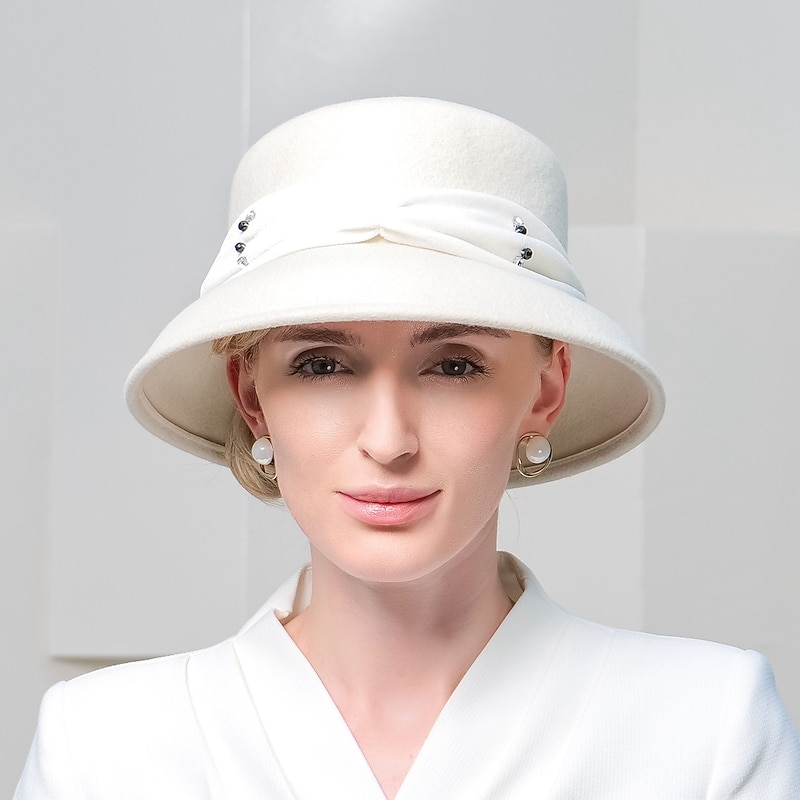 Bohemian Beach Straw Headwear / Straw Hats with Satin Bowknot Casual / Holiday Headpiece/ Sun Protection