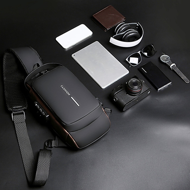 Anti Theft Computer Bag with Usb Charging Port Waterproof and Scratch Resistant Backpack Portable Chest Bag3