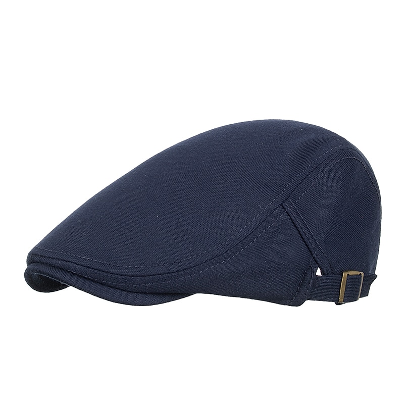 Men's Flat Cap Newsboy Cap Cabbie Cap Newsboy Hat Black Dark Navy Cotton 1920s Fashion Modern Contemporary Gentle Outdoor clothing Casual Daily Plain Classic4