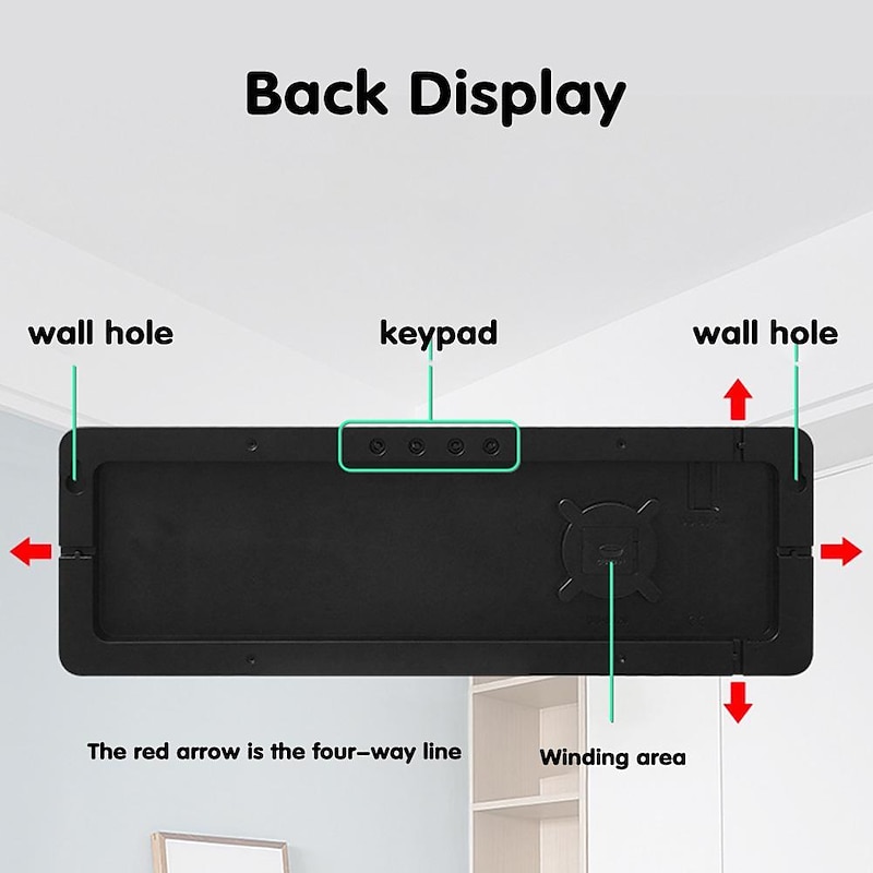 Large Digital Wall Clock Remote Control Temp Date Week Display Power Off Memory Table Clock Wall-mounted Dual Alarms LED Clocks4