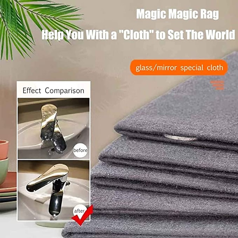 5/10pcs Thickened Magic Cleaning Cloth Absorbent Rag Water Marks Magical Rag Wipes Glass Cloth2