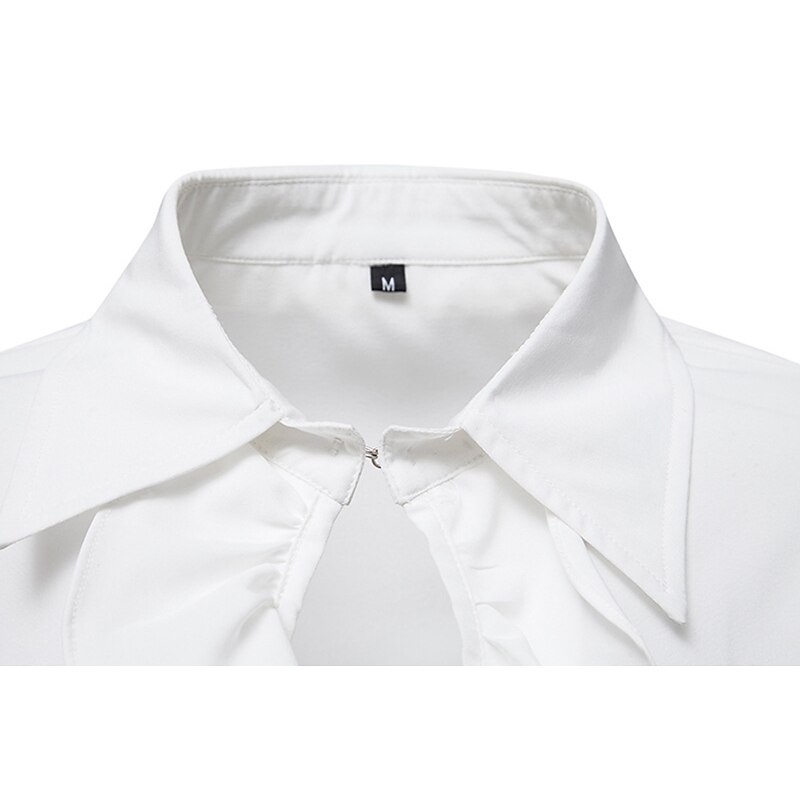 Retro Vintage Medieval Blouse / Shirt Vampire Fancy Dress Men's Pirate Fantasy Royal Masquerade Party / Evening Adults' Shirt4