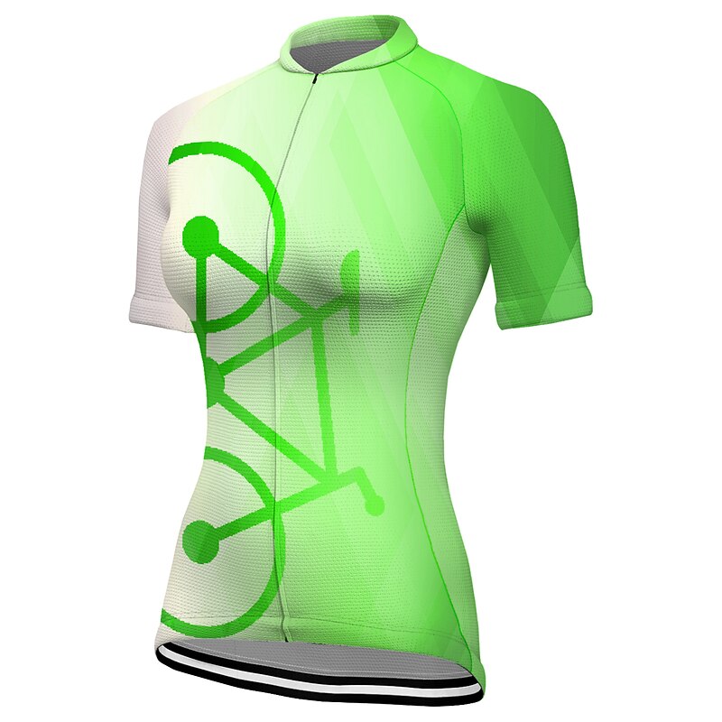 Women's Cycling Jersey Graphic Funny Short Sleeve Bike Jersey Top with 3 Rear Pockets Mountain Bike MTB Road Bike Cycling Quick Dry Reflective Strips Back Pocket Moisture Wicking Sports Yellow Dark4