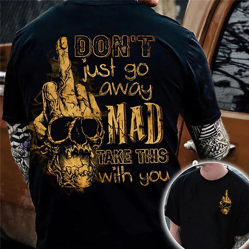 Men's Graphic Skull Hand T Shirt Tee Distressed T Shirt Short Sleeve T shirt 3D Print Crew Neck Shirt Vintage Fashion Designer Outdoor Casual Daily 1 2 3 Spring & Summer Clothing Apparel S M L XL 2XL