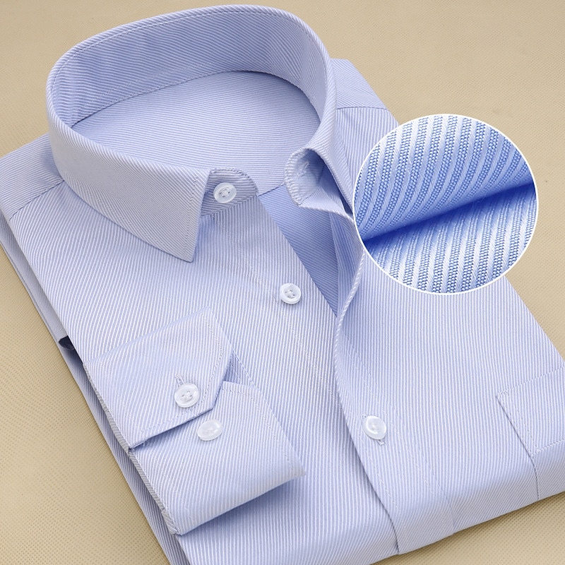 Men's Dress Shirt Wedding Going out Black White Pink Light Blue Long Sleeve Turndown Spring Fall Clothing Apparel3