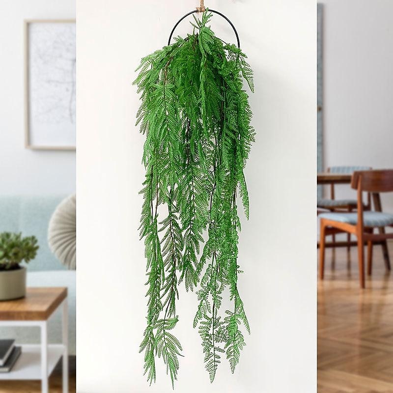 Green Plant Persian Leaf Wall Hanging Wedding Bar Restaurant Wall Decoration Materials Simulation Hanging Plants,Fake Flowers For Wedding Arch Garden Wall Home Party Decoration2