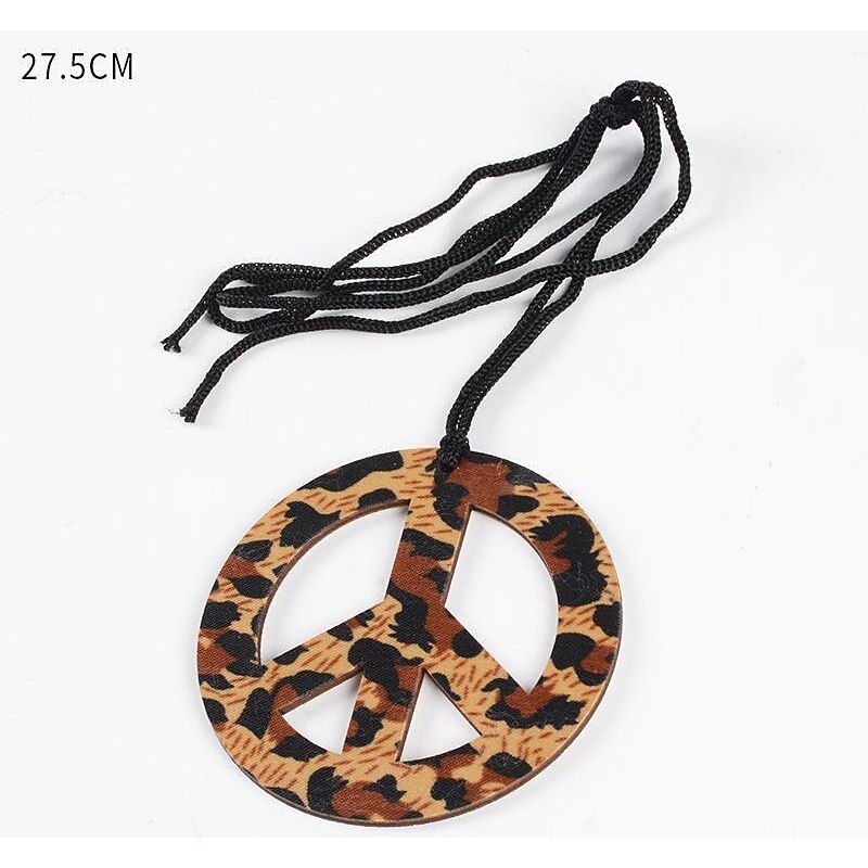 Hippie Retro Vintage 1960s 1970s Accesories Set Suede Vest Women's Tassel Fringe Costume Vintage Cosplay Vest3