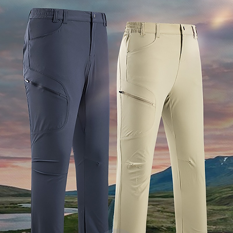 Men's Waterproof Hiking Pants Summer Outdoor Waterproof Quick Dry Lightweight Sweat wicking Pants / Trousers Bottoms Black Blue Hunting Fishing Climbing L XL XXL XXXL 4XL3