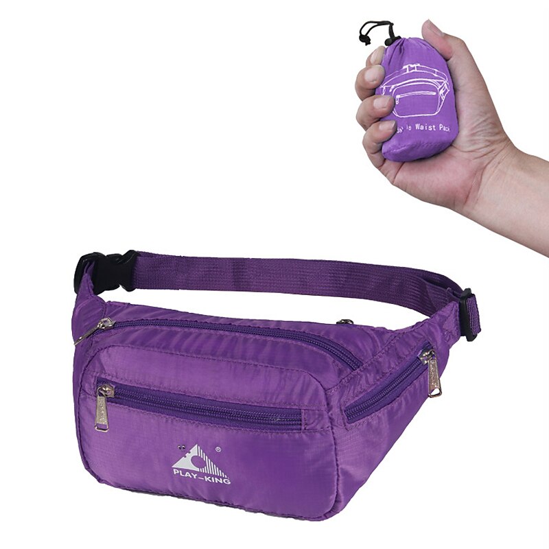 1-10 L Fanny Pack Hiking Waist Bag Belt Bag Windproof Rain Waterproof Quick Dry Lightweight Sweat-Wicking Outdoor Hunting Fishing Hiking Climbing Nylon ArmyGreen Black Red2