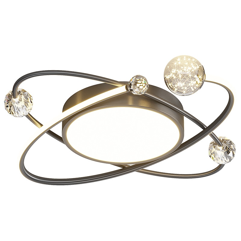 Nordic Light Luxury Atmosphere Crystal Room Led Lamp Modern Simple Personality Creativity Star Ceiling Lamp4